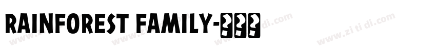 RAINFOREST FAMILY字体转换